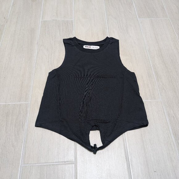 Minoti Summer Casual Tie sleeveless tank top Grey - Sizes 12M to 12 yrs NWOT - Picture 1 of 3